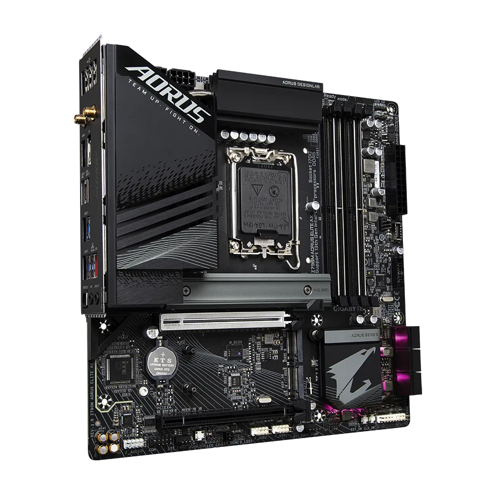 Gigabyte Z790M AORUS Elite AX DDR5 Motherboard For Intel 12th | 13th | 14th Gen view 4